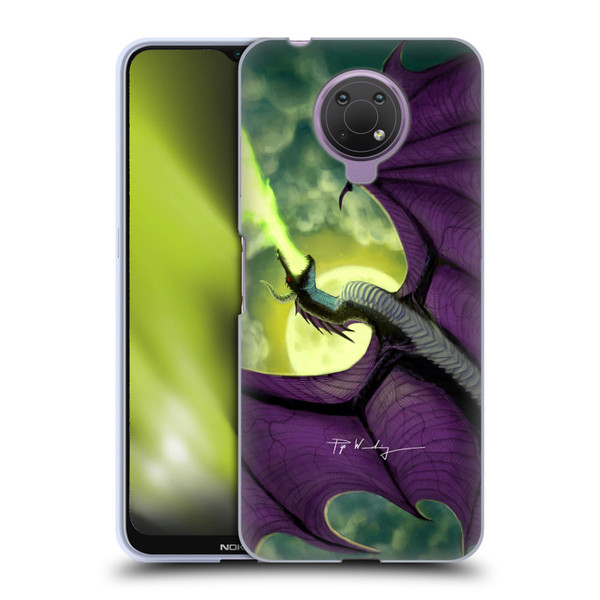 Piya Wannachaiwong Black Dragons Full Moon Soft Gel Case for Nokia G10