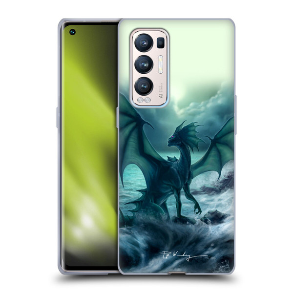 Piya Wannachaiwong Black Dragons Dark Waves Soft Gel Case for OPPO Find X3 Neo / Reno5 Pro+ 5G