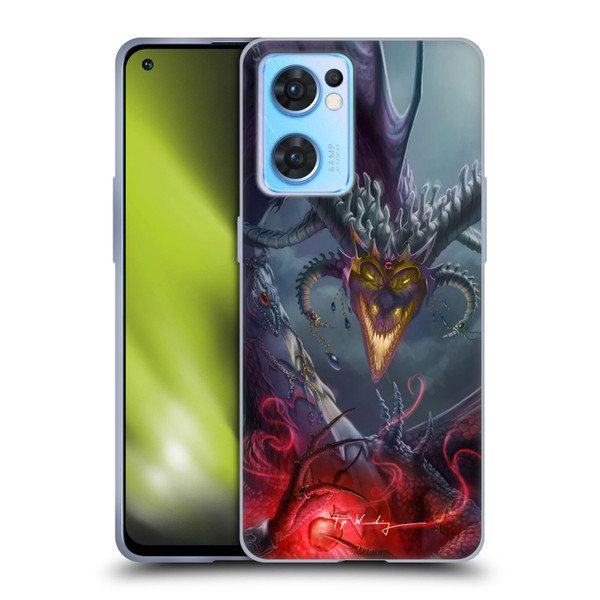 Piya Wannachaiwong Black Dragons Enchanted Soft Gel Case for OPPO Reno7 5G / Find X5 Lite