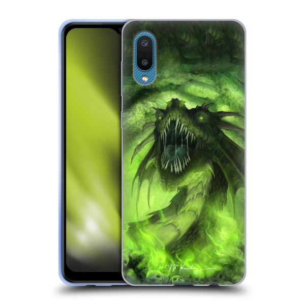 Piya Wannachaiwong Black Dragons Among Skulls Soft Gel Case for Samsung Galaxy A02/M02 (2021)