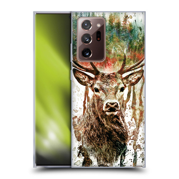 Riza Peker Animals Deer Soft Gel Case for Samsung Galaxy Note20 Ultra / 5G