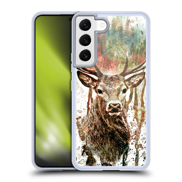 Riza Peker Animals Deer Soft Gel Case for Samsung Galaxy S22 5G