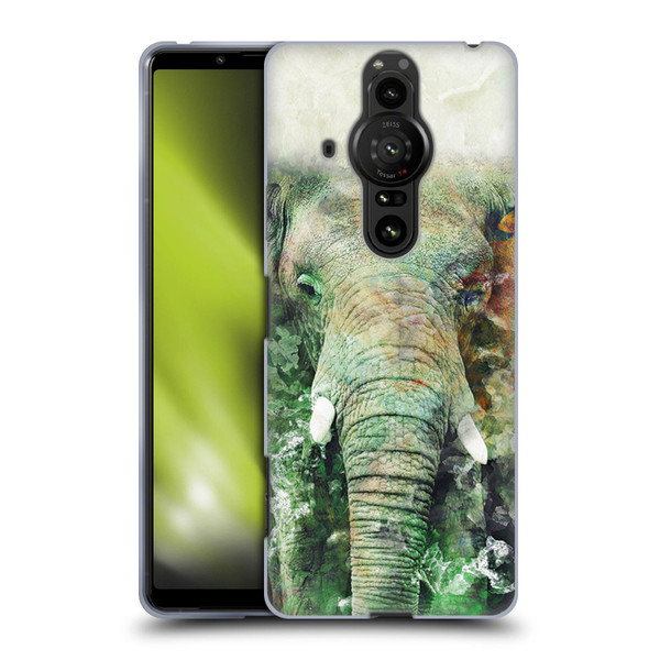 Riza Peker Animals Elephant Soft Gel Case for Sony Xperia Pro-I