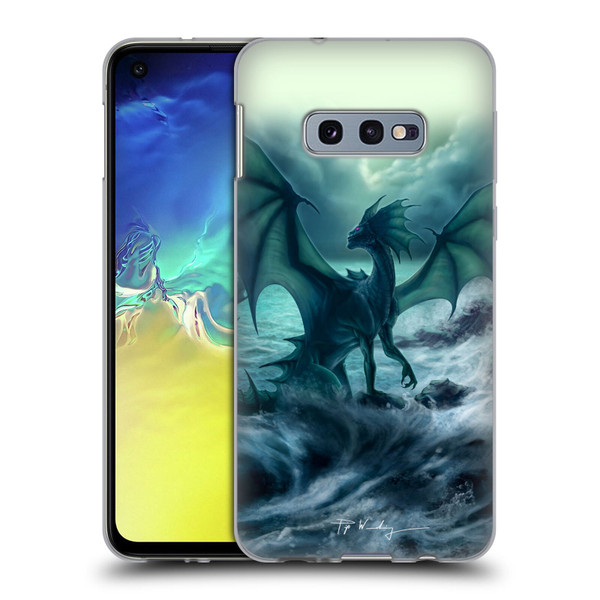 Piya Wannachaiwong Black Dragons Dark Waves Soft Gel Case for Samsung Galaxy S10e