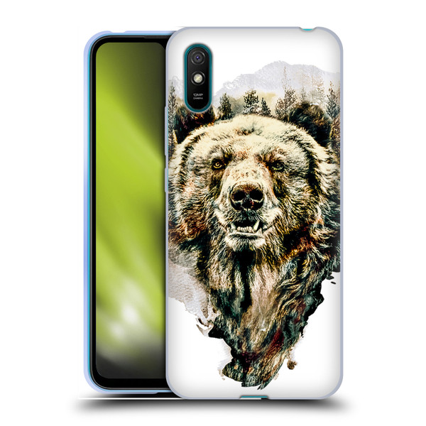 Riza Peker Animals Bear Soft Gel Case for Xiaomi Redmi 9A / Redmi 9AT