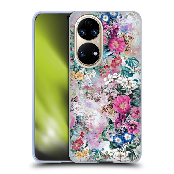 Riza Peker Florals Birds Soft Gel Case for Huawei P50