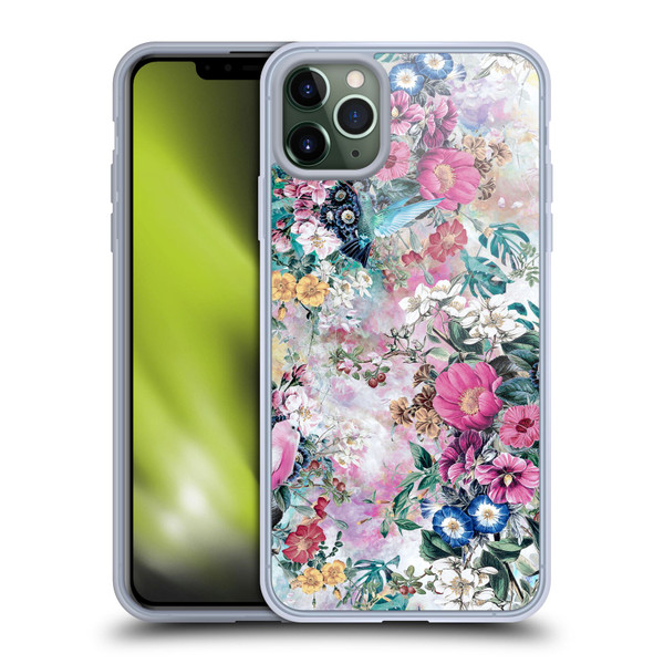 Riza Peker Florals Birds Soft Gel Case for Apple iPhone 11 Pro Max
