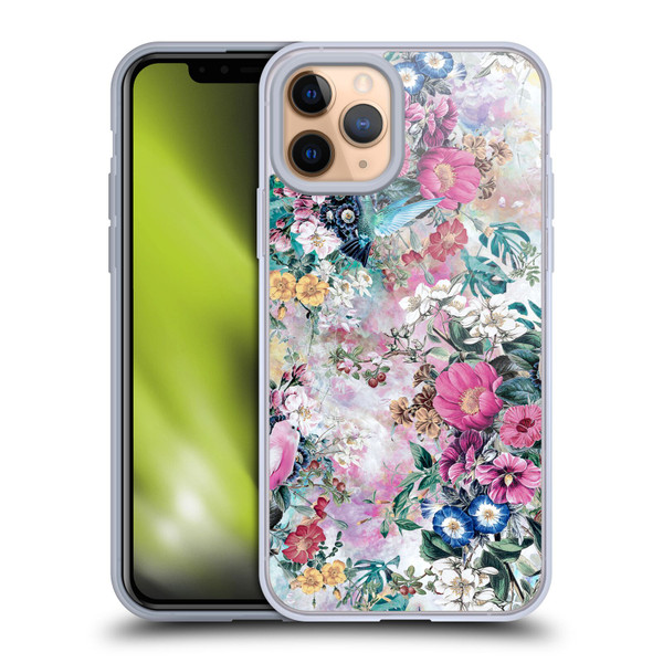 Riza Peker Florals Birds Soft Gel Case for Apple iPhone 11 Pro