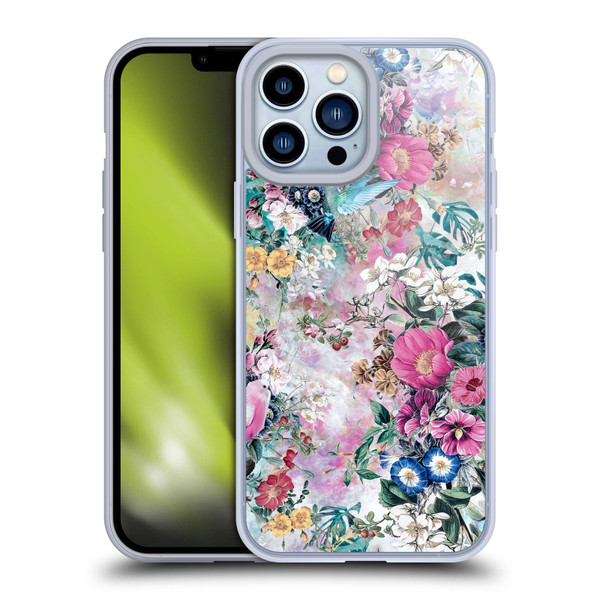 Riza Peker Florals Birds Soft Gel Case for Apple iPhone 13 Pro Max