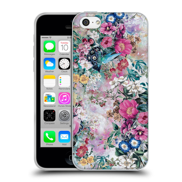 Riza Peker Florals Birds Soft Gel Case for Apple iPhone 5c