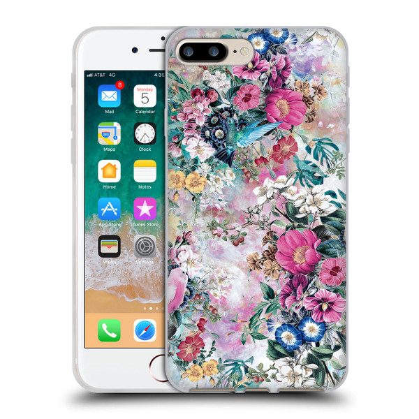 Riza Peker Florals Birds Soft Gel Case for Apple iPhone 7 Plus / iPhone 8 Plus