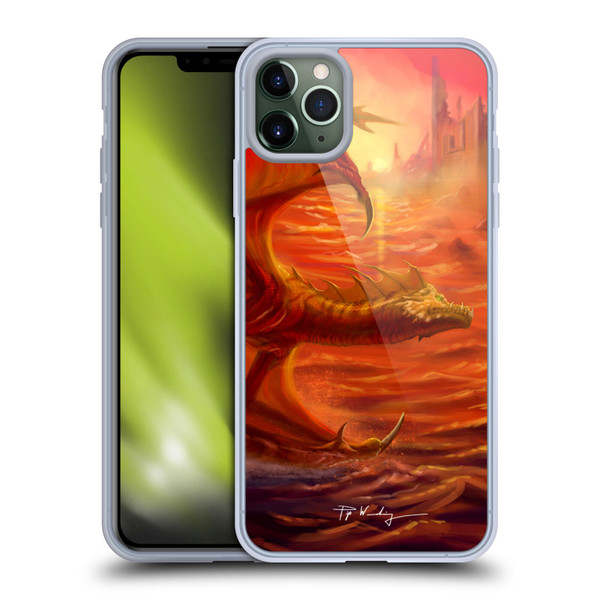 Piya Wannachaiwong Dragons Of Fire Lakeside Soft Gel Case for Apple iPhone 11 Pro Max