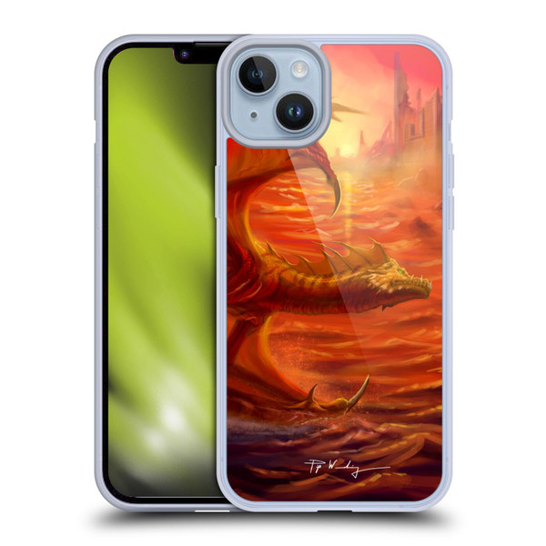 Piya Wannachaiwong Dragons Of Fire Lakeside Soft Gel Case for Apple iPhone 14 Plus