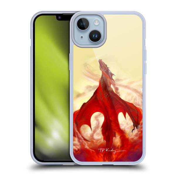 Piya Wannachaiwong Dragons Of Fire Mighty Soft Gel Case for Apple iPhone 14 Plus
