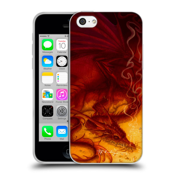 Piya Wannachaiwong Dragons Of Fire Treasure Soft Gel Case for Apple iPhone 5c