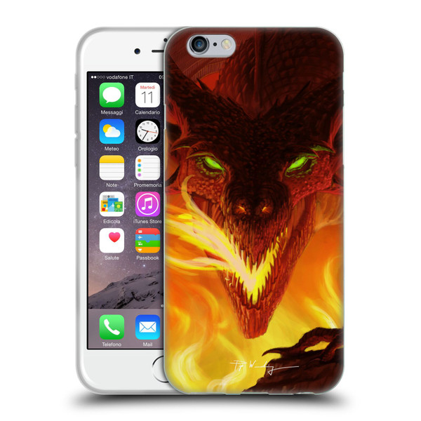 Piya Wannachaiwong Dragons Of Fire Glare Soft Gel Case for Apple iPhone 6 / iPhone 6s