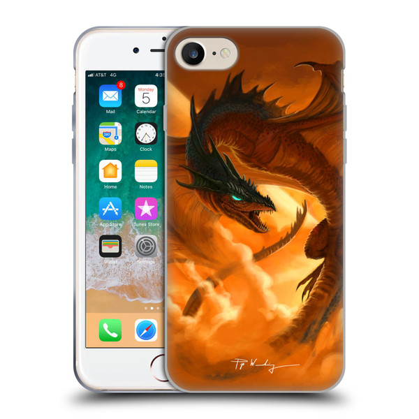Piya Wannachaiwong Dragons Of Fire Sunrise Soft Gel Case for Apple iPhone 7 / 8 / SE 2020 & 2022