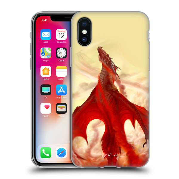 Piya Wannachaiwong Dragons Of Fire Mighty Soft Gel Case for Apple iPhone X / iPhone XS