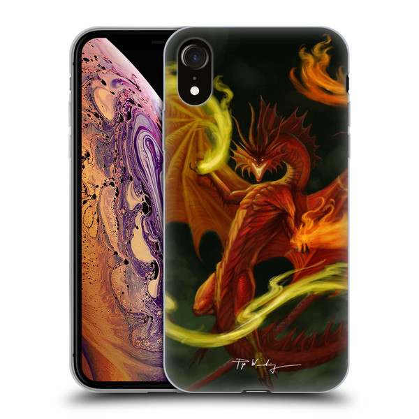 Piya Wannachaiwong Dragons Of Fire Magical Soft Gel Case for Apple iPhone XR