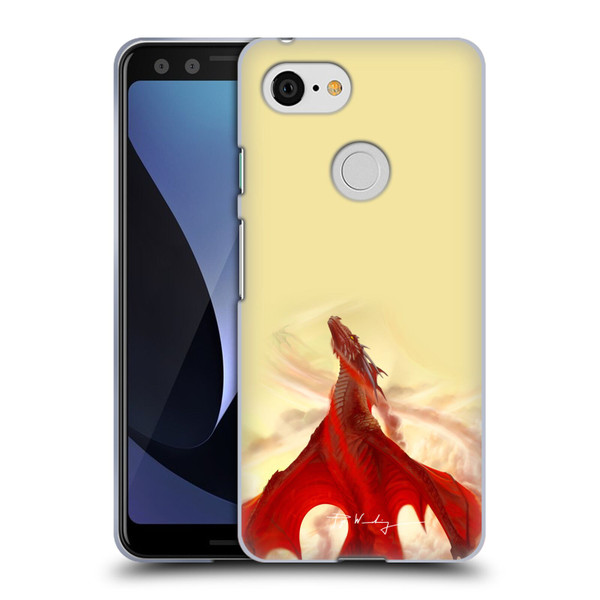 Piya Wannachaiwong Dragons Of Fire Mighty Soft Gel Case for Google Pixel 3