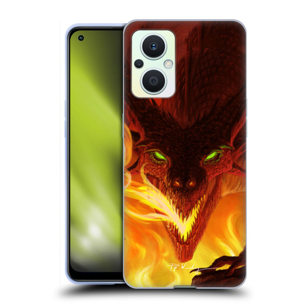 Piya Wannachaiwong Dragons Of Fire Glare Soft Gel Case for OPPO Reno8 Lite