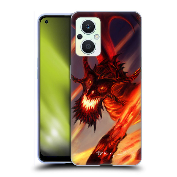 Piya Wannachaiwong Dragons Of Fire Soar Soft Gel Case for OPPO Reno8 Lite