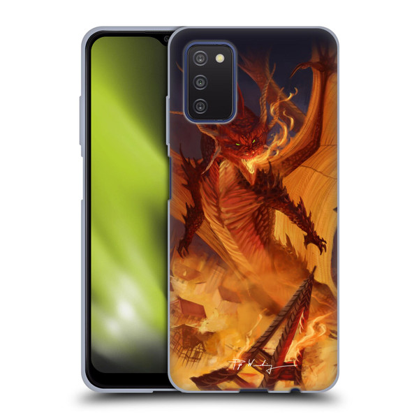 Piya Wannachaiwong Dragons Of Fire Dragonfire Soft Gel Case for Samsung Galaxy A03s (2021)