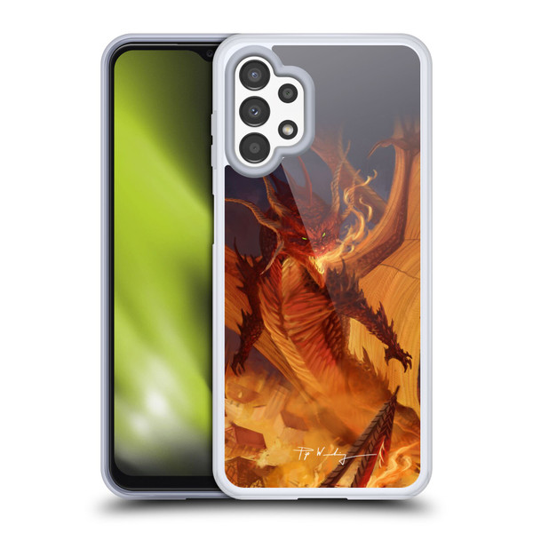 Piya Wannachaiwong Dragons Of Fire Dragonfire Soft Gel Case for Samsung Galaxy A13 (2022)