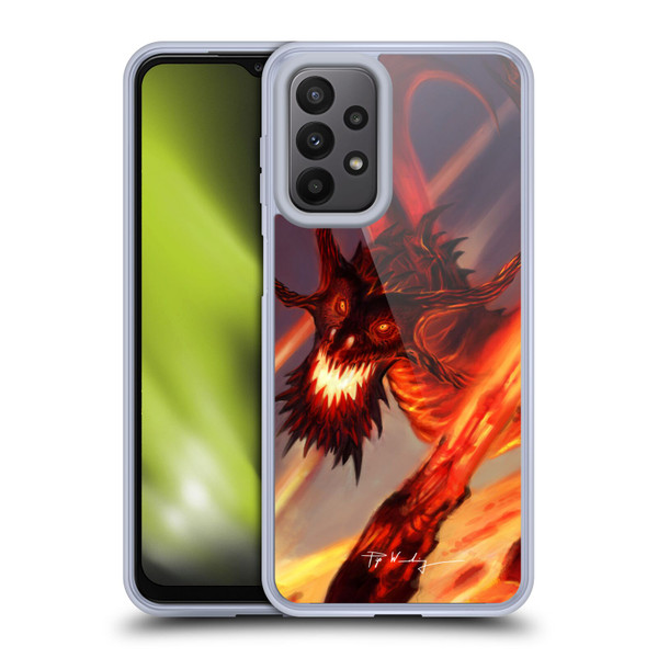 Piya Wannachaiwong Dragons Of Fire Soar Soft Gel Case for Samsung Galaxy A23 / 5G (2022)