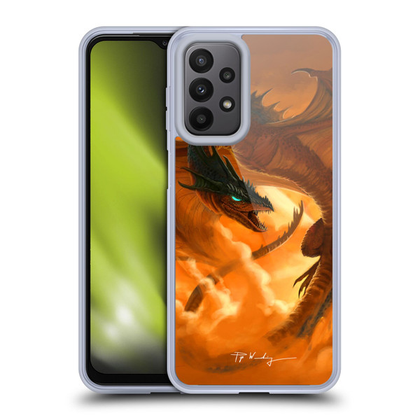 Piya Wannachaiwong Dragons Of Fire Sunrise Soft Gel Case for Samsung Galaxy A23 / 5G (2022)