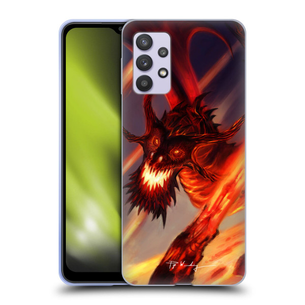 Piya Wannachaiwong Dragons Of Fire Soar Soft Gel Case for Samsung Galaxy A32 5G / M32 5G (2021)