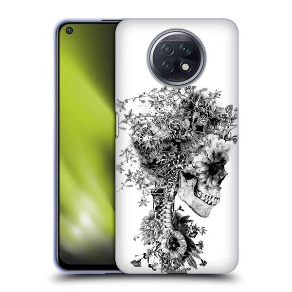 Riza Peker Skulls 6 Black And White Soft Gel Case for Xiaomi Redmi Note 9T 5G