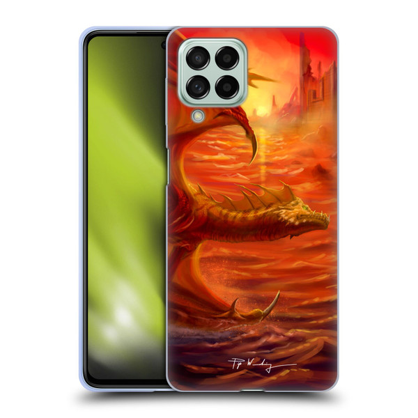 Piya Wannachaiwong Dragons Of Fire Lakeside Soft Gel Case for Samsung Galaxy M53 (2022)