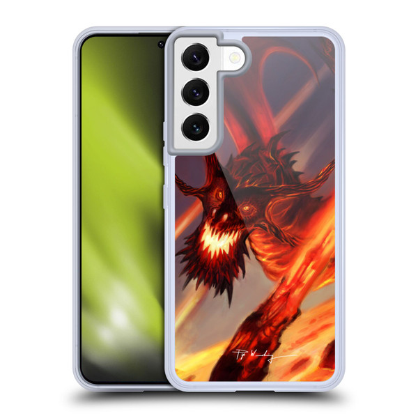 Piya Wannachaiwong Dragons Of Fire Soar Soft Gel Case for Samsung Galaxy S22 5G