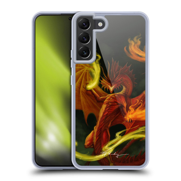 Piya Wannachaiwong Dragons Of Fire Magical Soft Gel Case for Samsung Galaxy S22+ 5G