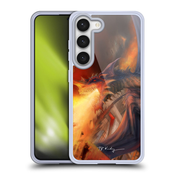 Piya Wannachaiwong Dragons Of Fire Blast Soft Gel Case for Samsung Galaxy S23 5G