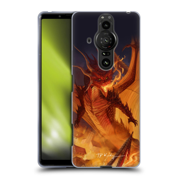 Piya Wannachaiwong Dragons Of Fire Dragonfire Soft Gel Case for Sony Xperia Pro-I