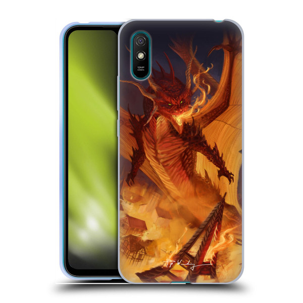 Piya Wannachaiwong Dragons Of Fire Dragonfire Soft Gel Case for Xiaomi Redmi 9A / Redmi 9AT
