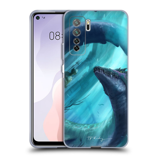 Piya Wannachaiwong Dragons Of Sea And Storms Dragon Of Atlantis Soft Gel Case for Huawei Nova 7 SE/P40 Lite 5G