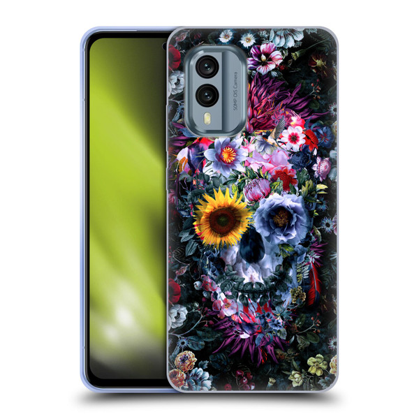 Riza Peker Skulls 9 Skull Soft Gel Case for Nokia X30