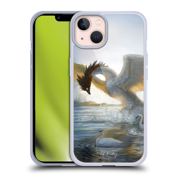 Piya Wannachaiwong Dragons Of Sea And Storms Swan Dragon Soft Gel Case for Apple iPhone 13