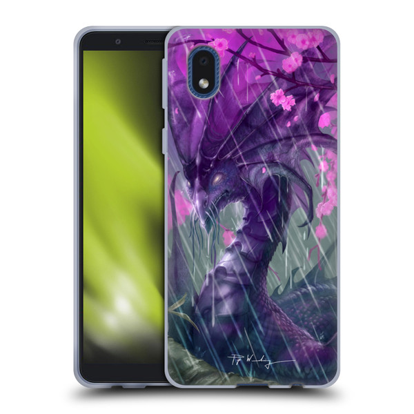 Piya Wannachaiwong Dragons Of Sea And Storms Spring Rain Dragon Soft Gel Case for Samsung Galaxy A01 Core (2020)