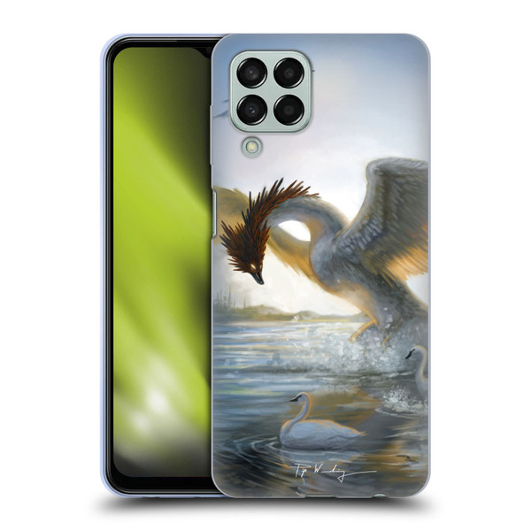 Piya Wannachaiwong Dragons Of Sea And Storms Swan Dragon Soft Gel Case for Samsung Galaxy M33 (2022)