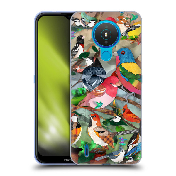 Suzan Lind Birds Medley 2 Soft Gel Case for Nokia 1.4