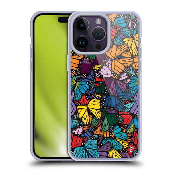 Suzan Lind Butterflies Monarch Soft Gel Case for Apple iPhone 14 Pro Max