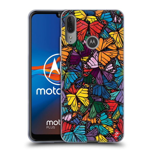 Suzan Lind Butterflies Monarch Soft Gel Case for Motorola Moto E6 Plus