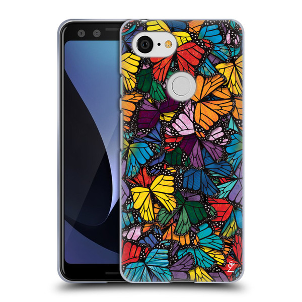 Suzan Lind Butterflies Monarch Soft Gel Case for Google Pixel 3