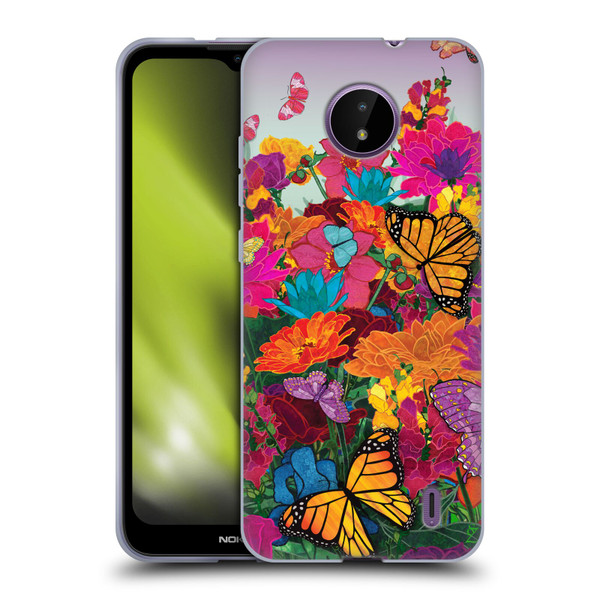 Suzan Lind Butterflies Garden Soft Gel Case for Nokia C10 / C20