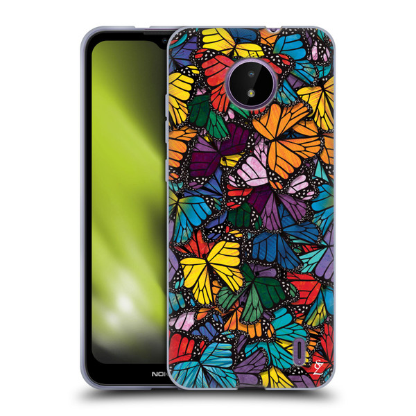 Suzan Lind Butterflies Monarch Soft Gel Case for Nokia C10 / C20