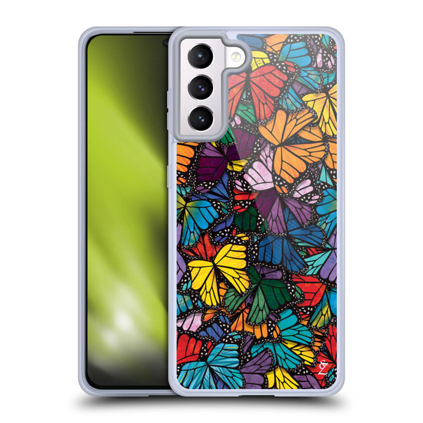Suzan Lind Butterflies Monarch Soft Gel Case for Samsung Galaxy S21+ 5G